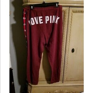 VICTORIAS SECRET SWEATPANTS SIZE XL BUTT LOGO